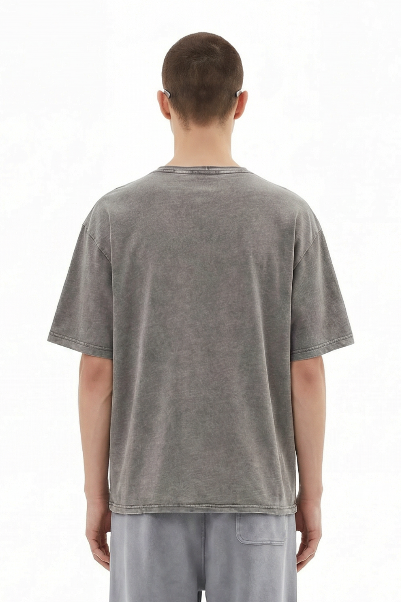 Men's Cotton Vintage Washed Distressed T-shirt
