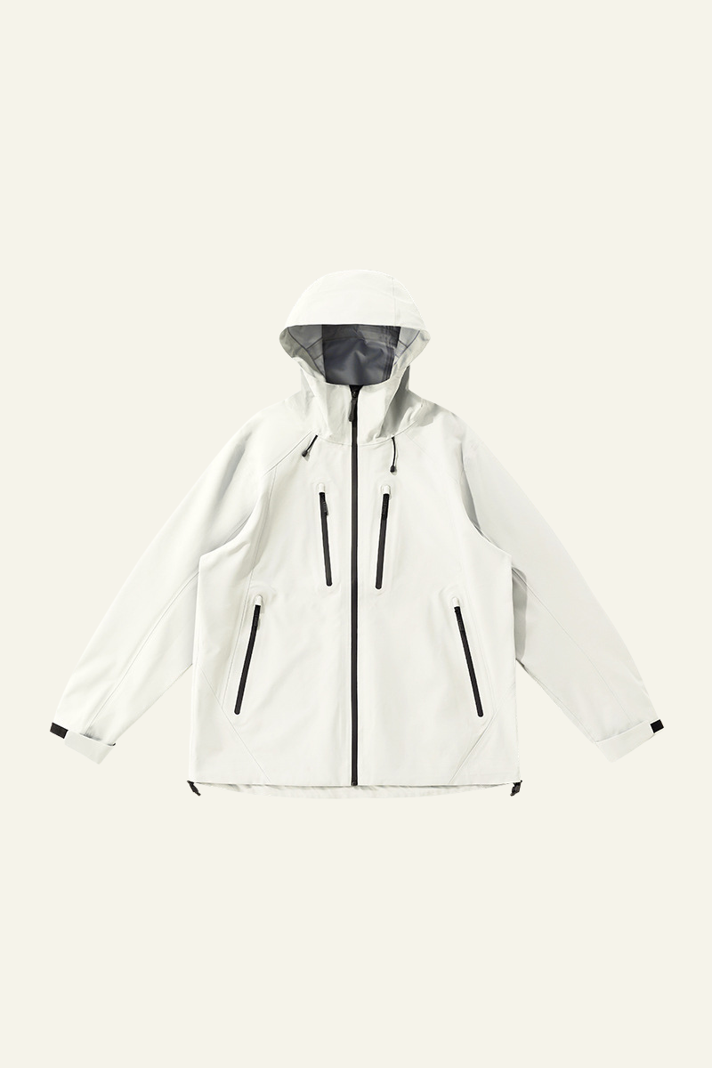 Men's Streetwear Color Block Outdoor Water-Resistant Jacket