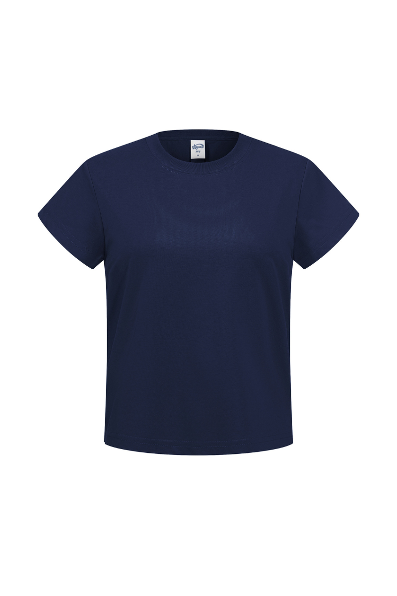 Women's Cotton Athletic Solid Minimalist T-shirt