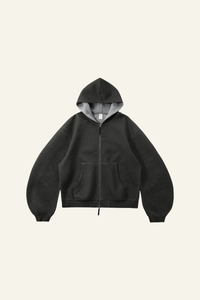 Men's Streetwear Double-Sided Zip Hooded Jacket