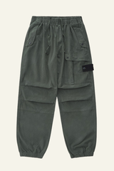 Men's Streetwear Pleated Pocket Cuffed Pants