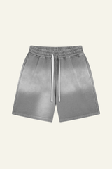 Men's Cotton Streetwear Washed Retro Spray-Painted  Shorts