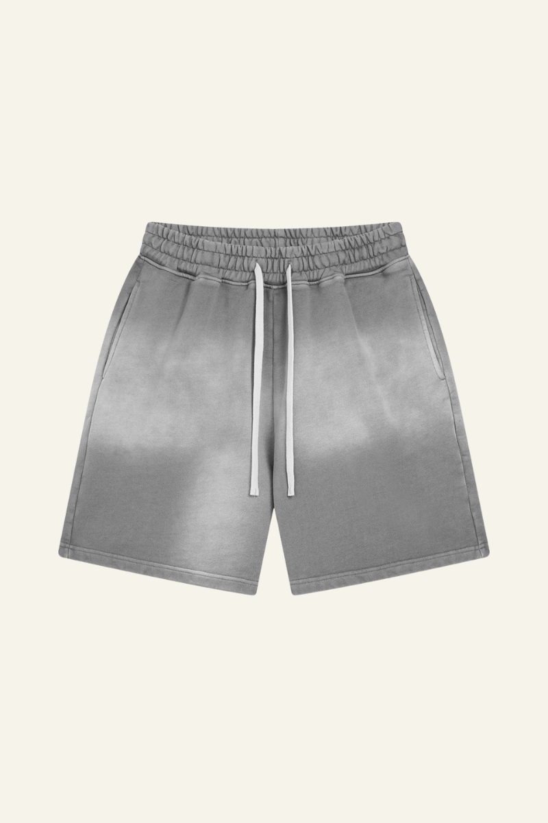 Men's Cotton Streetwear Washed Retro Spray-Painted  Shorts