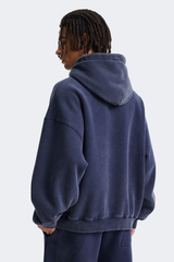 Men's Streetwear Vintage Washed Front Pocket Hooded