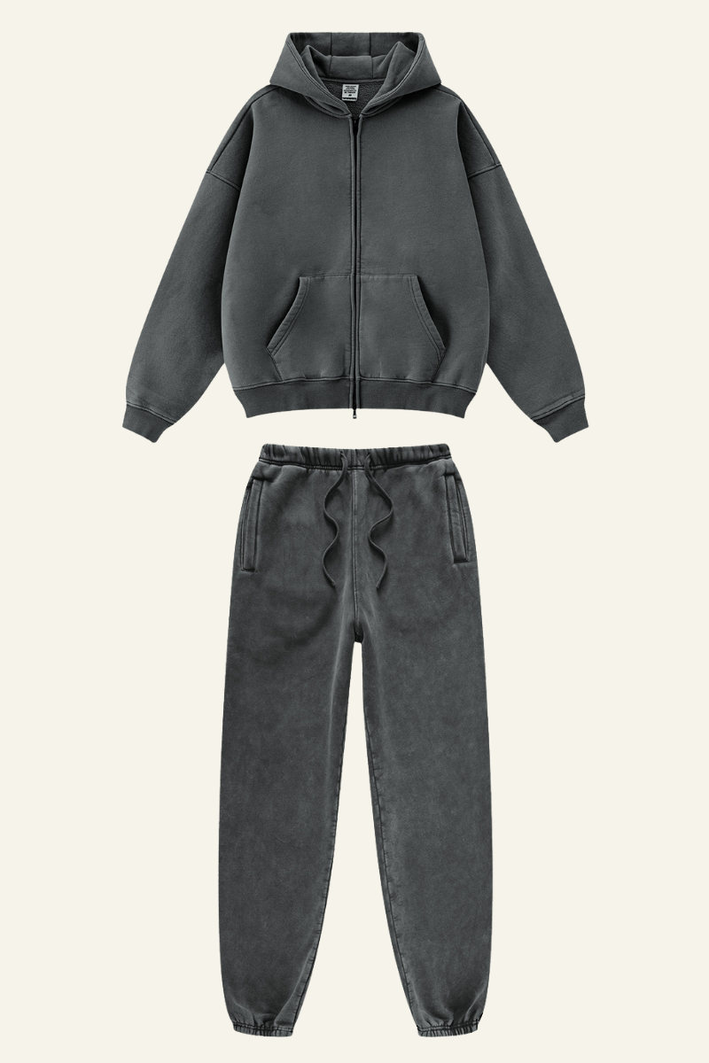 Men's Streetwear Set: Hoodie & Cuffed Sweatpants