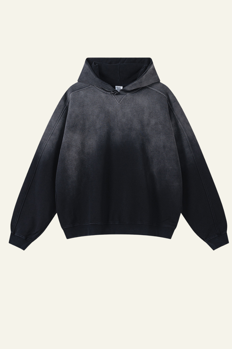 Men's Gradient Color Cotton Hoodie
