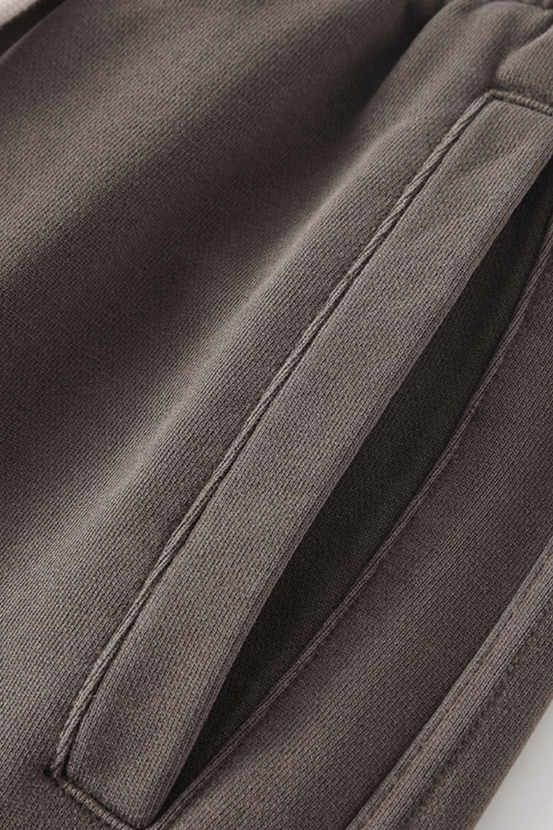 Men's Heavyweight Washed Cotton Athletic Wear Pants
