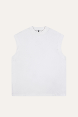 Men's Summer 230g Cotton High Neck Loose Tank