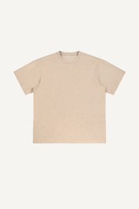 Men's Summer 260g Solid Cotton Loose Cuffed Tee