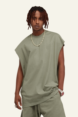 Men's Streetwear Heavyweight Cotton Sleeveless Top