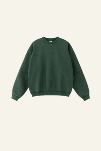 Men's Streetwear Washed Patchwork Pullover