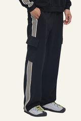 Men's Streetwear Color Blocked Side-Striped  Pants