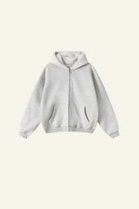 Men's Streetwear Brand Fleece-Lined Hooded Jacket
