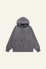 Men's Streetwear Fleece-lined Front Pocket Hoodie