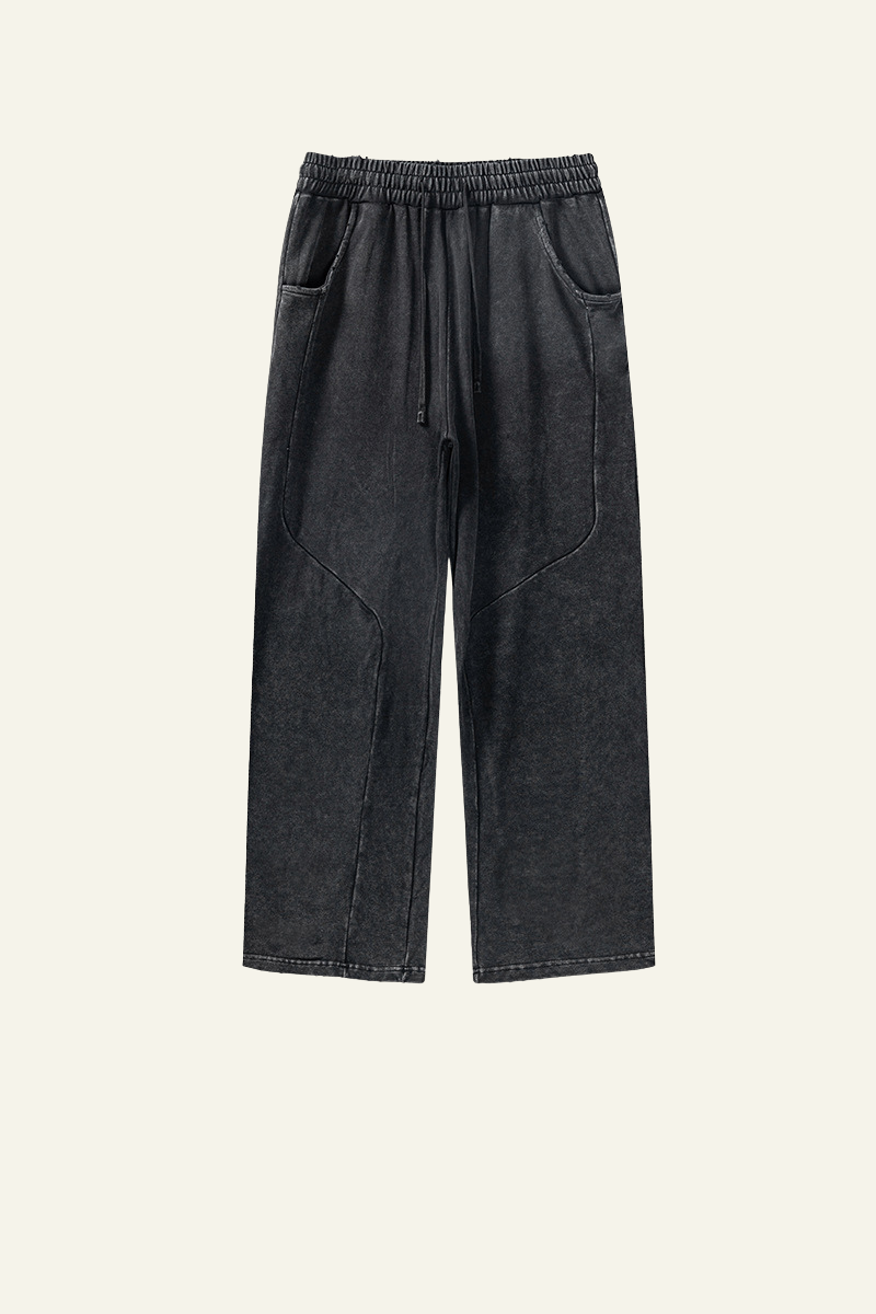Men's Cotton Vintage Washed Straight Leg Pant