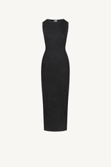 Women's Spring Summer 275g Washed Slim Knit Maxi Dress