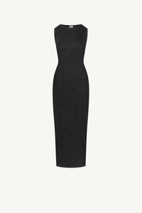 Women's Spring Summer 275g Washed Slim Knit Maxi Dress