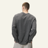 Men's Streetwear V-Neck Waffle Textured Knit Sweater