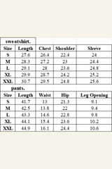 Women's Over Size Set:Hoodie & Cuffed Sweatpants