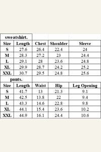 Women's Over Size Set:Hoodie & Cuffed Sweatpants