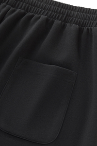 Men's Color Block Elastic Drawstring Cuff Wide Leg Pants