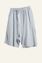 Men's Vintage Washed Cotton Frayed-Hem Shorts
