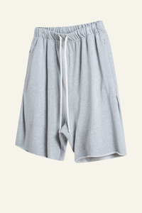 Men's Vintage Washed Cotton Frayed-Hem Shorts