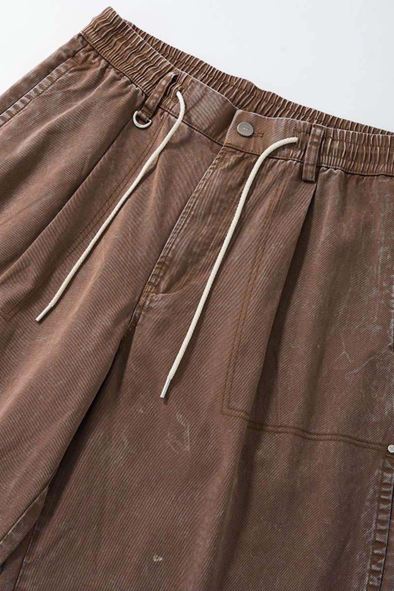 Men's Cooling Washed Breathable Relaxed Fit Cargo Pants