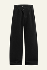 Men's Streetwear Double-button Placket Trousers