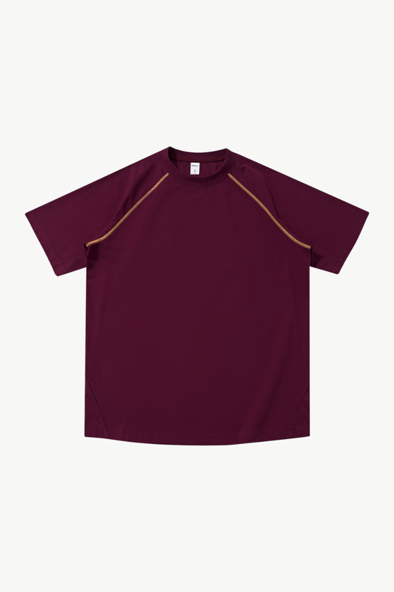 Women's 220g High Stretch Contrast Stitch Raglan Tee