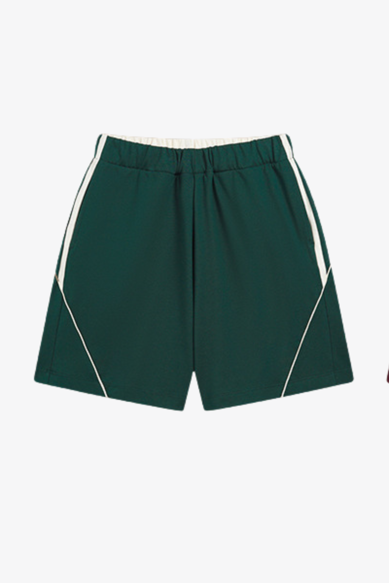 Men's Streetwear Color-Blocked Stripe Shorts