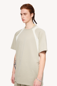 Men's Summer 230g Cotton Colorblock Raglan Loose Crew Tee