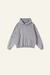 Men's Heavyweigt Fake Patchwork Two-piece Cotton  Hoodie