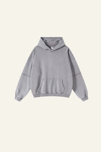 Men's Heavyweigt Fake Patchwork Two-piece Cotton  Hoodie