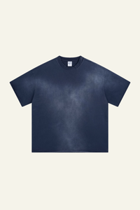 Men's Cotton Streetwear Washed Vintage  T-shirt