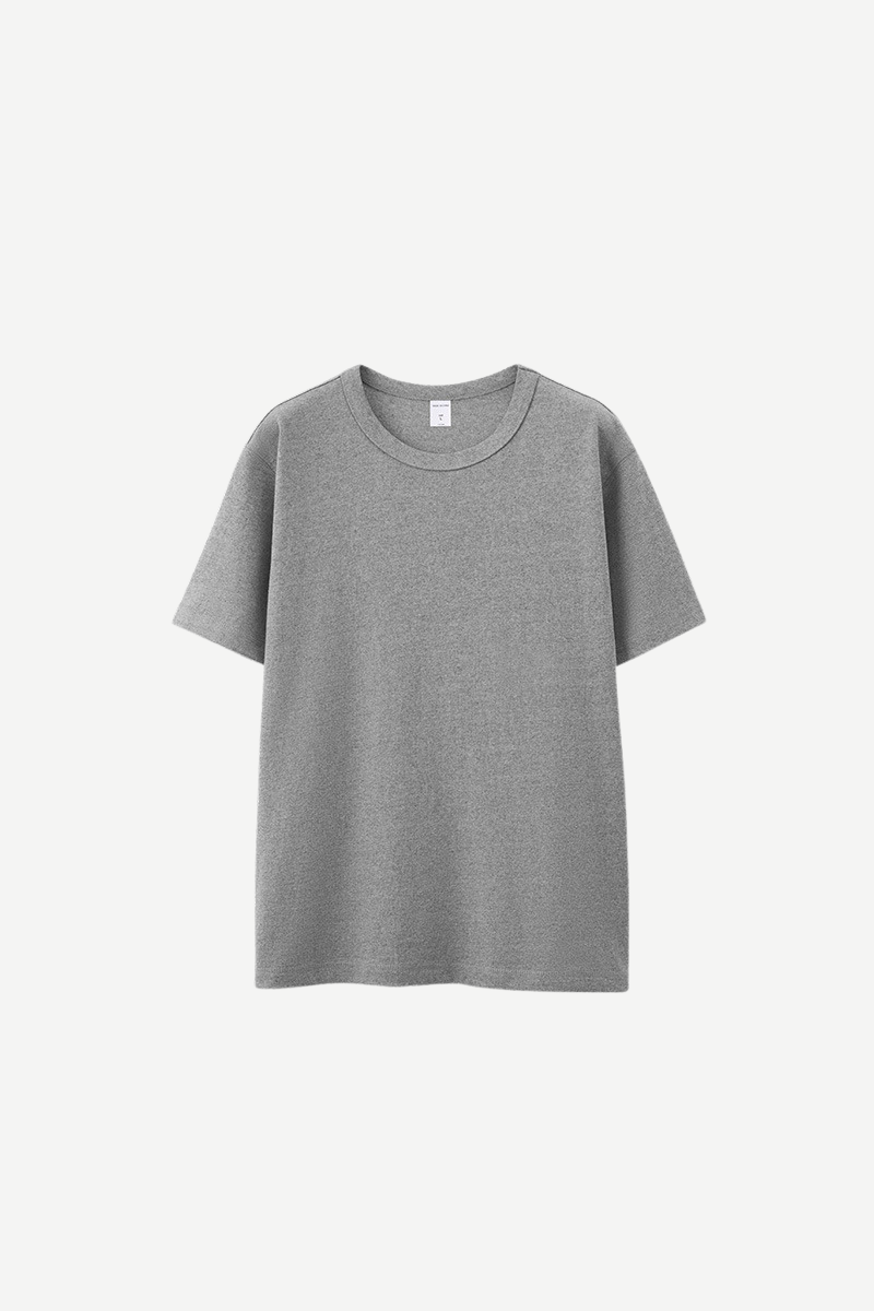 Men's 250g Cotton Double Layer Set-in Basic Tee