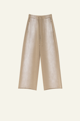 Men's Gradient-Colored Cotton Wide-Leg Pants.
