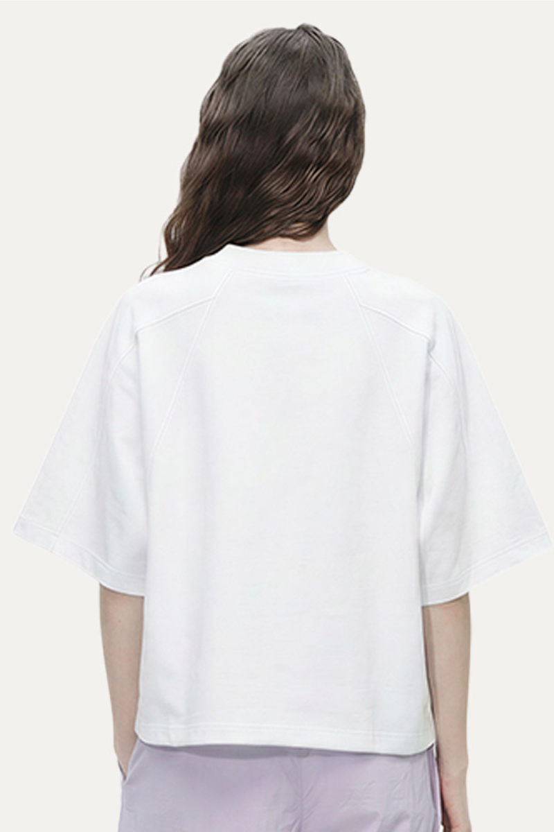 Women's 180g Polyester Cropped Oversized Cooling Tee
