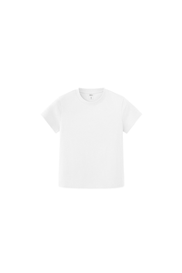 Women's Spring Summer 260g Solid Crewneck Oversized Tee