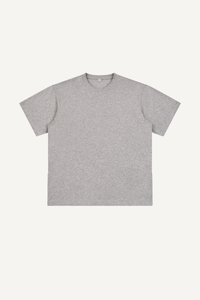 Men's Summer 260g Solid Cotton Loose Cuffed Tee