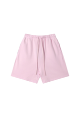 Unisex Spring Summer 360g Cotton Washed Drawstring Shorts