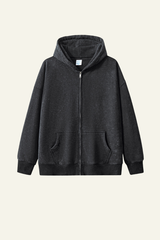 Men's Streetwear Fleece-Lined Hooded Jacket