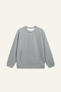Men's Streetwear Solid Front Pocket Pullover