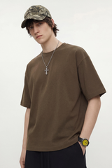 Men's Summer 255g Cotton Crewneck Cooling Boxy Oversized Tee