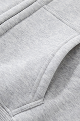 Women's  Fleece-lined Double-Zipper Cropped Hooded Jacket