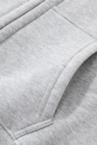 Women's  Fleece-lined Double-Zipper Cropped Hooded Jacket