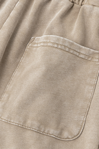 Men's Cotton Streetwear Washed Relaxed Short