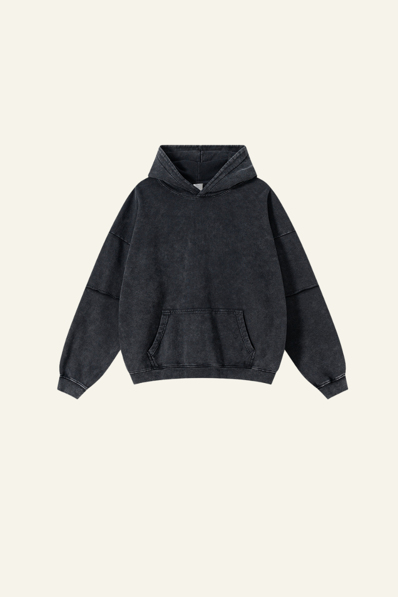 Men's Heavyweigt Fake Patchwork Two-piece Cotton  Hoodie