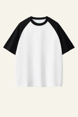 Women's Cotton Color-Blocked Relaxed T-shirt.
