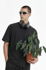 Men's Cotton Streetwear Washed Distressed T-shirt